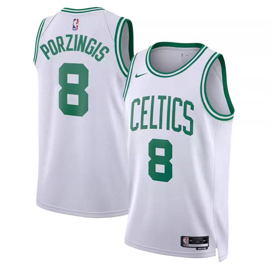 High Quality】Men's New Original NBA Boston Celtics #8 Kristaps