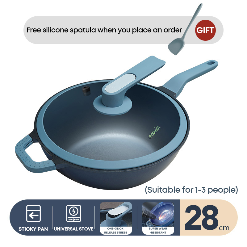 THE ONLY COOKWARE YOU NEED - ECOWIN 32cm NON STICK MICRO PRESSURE