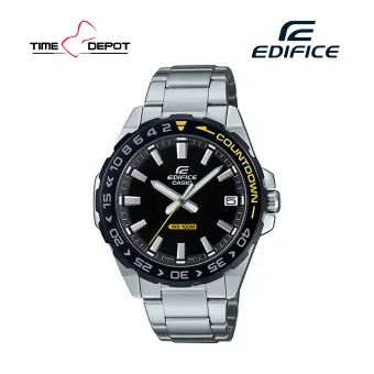 casio men's black analog anti reverse bezel watch