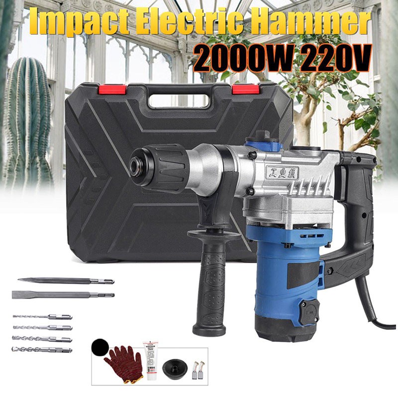 BF 2000W 220V Heavy Duty Electric Rotary Hammer with Light Chiseling