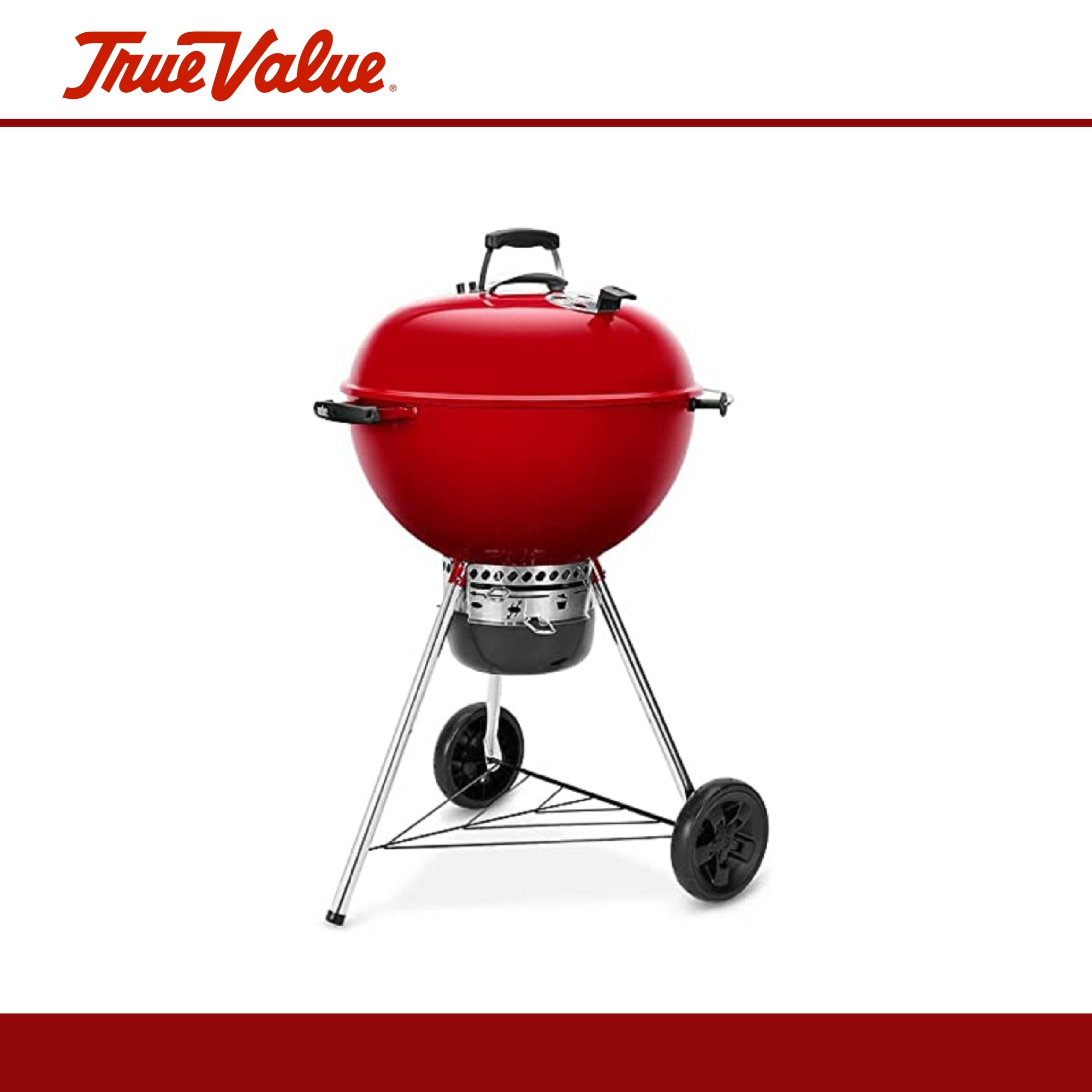 er Original Kettle Premium Charcoal Grill 57cm, Red Lazada PH