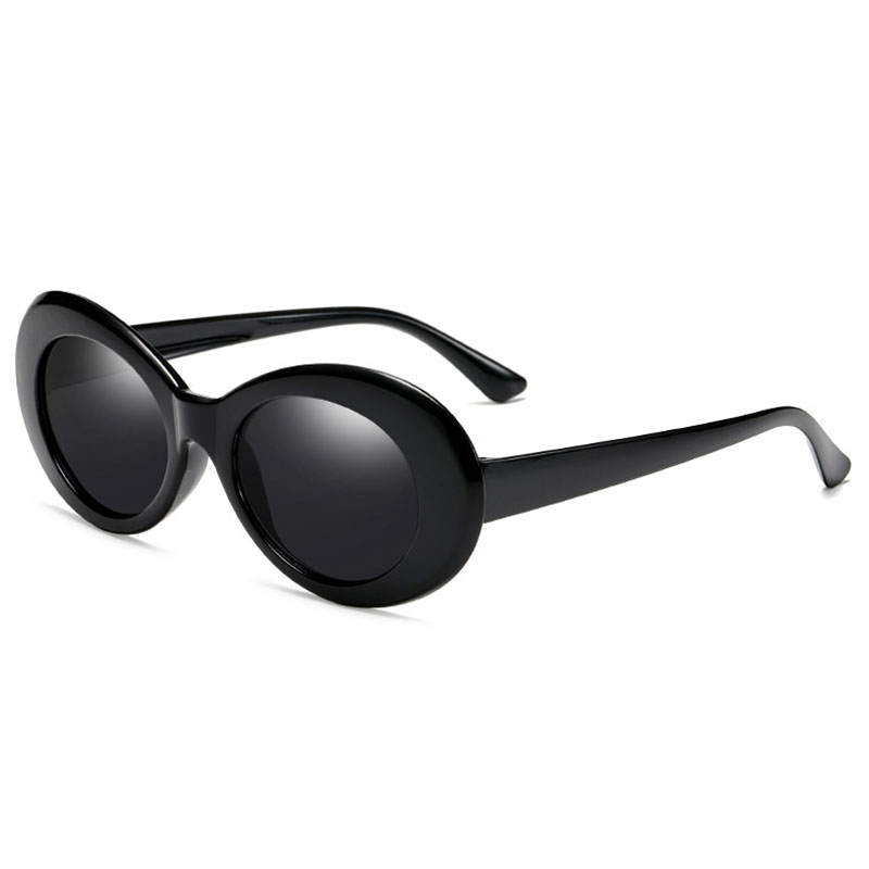 🔥Orfila Rock Star Retro Clout Goggles Oval Round Pop Black Lenses