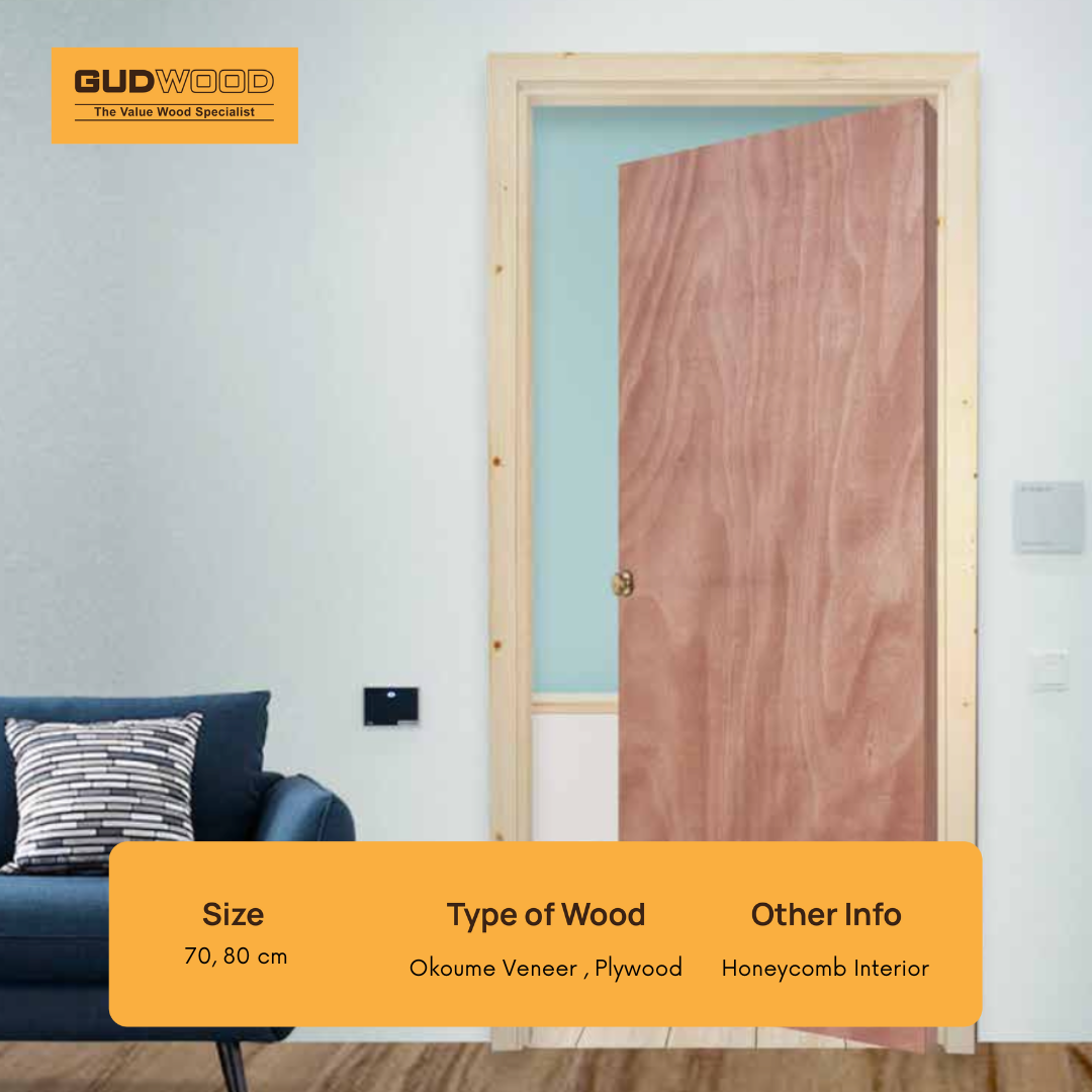 Matimco Gudwood Flush Door Durable / Noise Reduction / Affordable