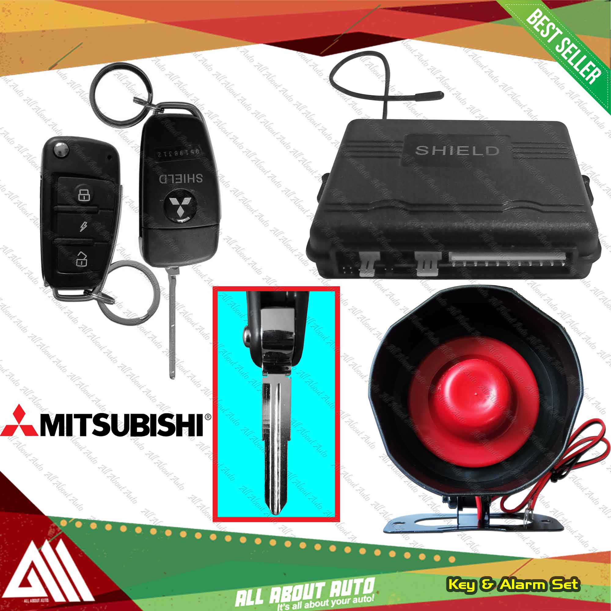 Universal Car Horn Alarm with MITSUBISHI Remote Key Set KD81 Version 3 Lazada PH
