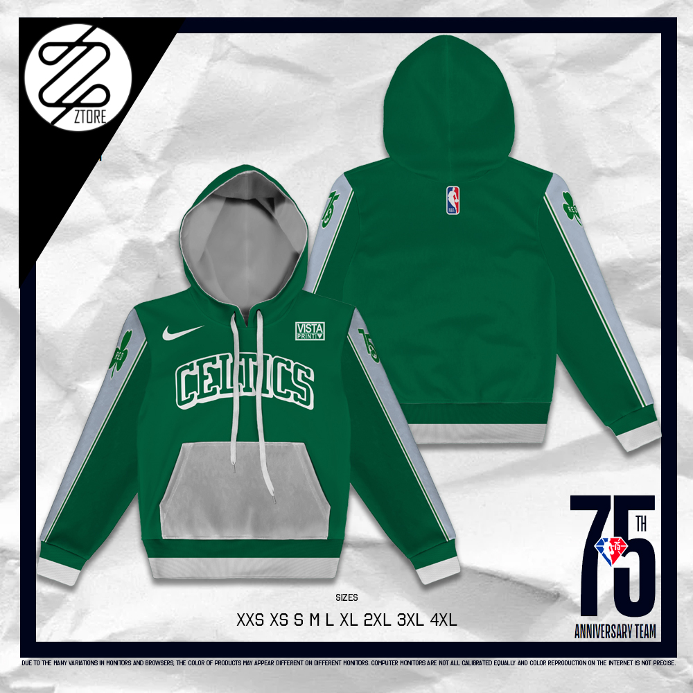 Ztore 75th Edition NBA Boston Celtics Hoodie Warmer Jacket 2022
