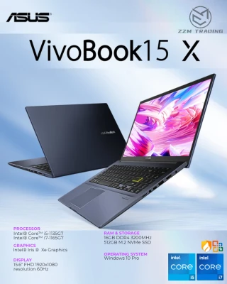 Asus Vivobook 15X V5050E 2021 model 11th Gen Intel Iris Intel ® Core™ i5-1135G7 15.6" 16GB RAM 512 GB SSD