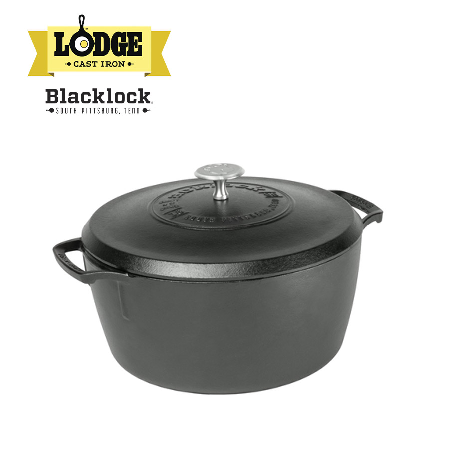 Lodge 5.5 Quart Blacklock Triple Seasoned Cast Iron Dutch Oven