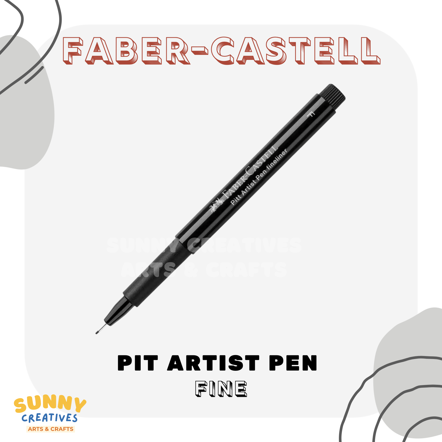  Faber-Castell PITT Artist Pen Superfine Fineliner