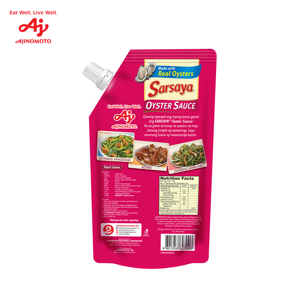 Sarsaya® Oyster Sauce – Ajinomoto Philippines Corporation