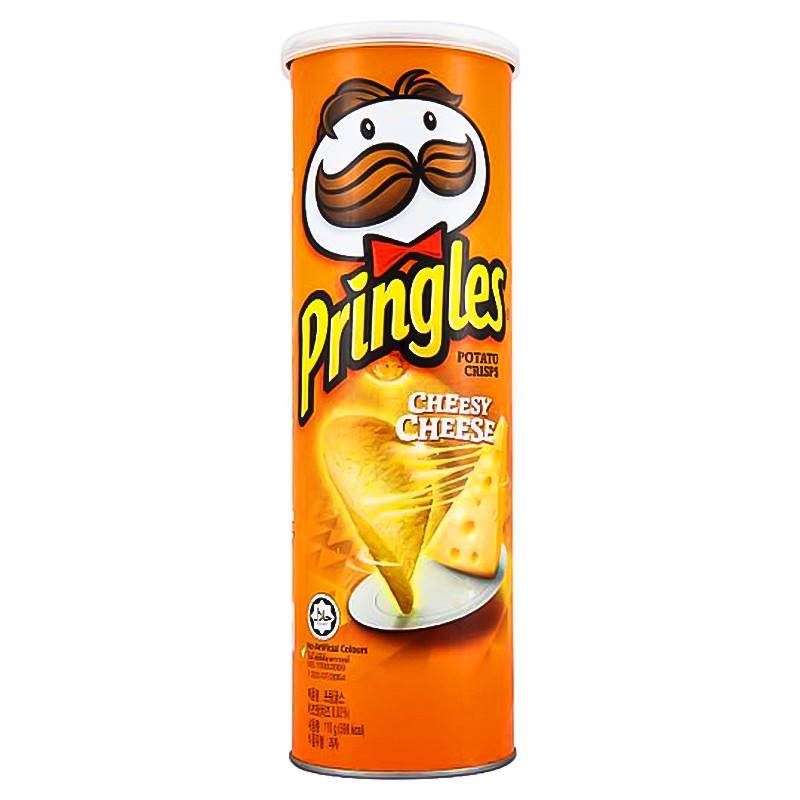 Pringles Potato Chips Cheddar Cheese (134g) - orange | Lazada PH