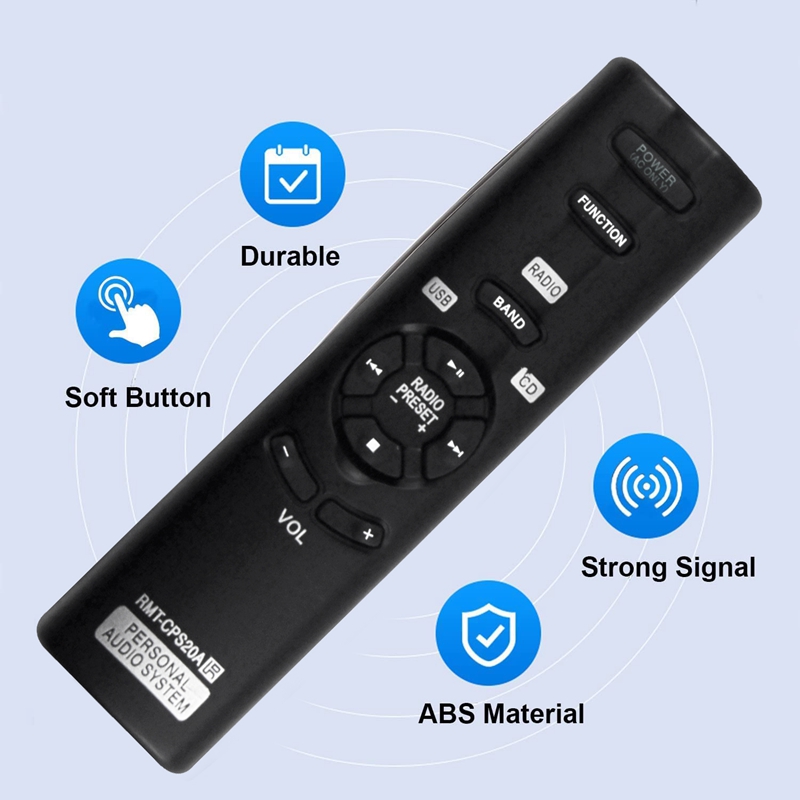 RMT-CPS20A RMTCPS20A Replace Remote Control for Sony Personal Audio System ZS-PS20CP