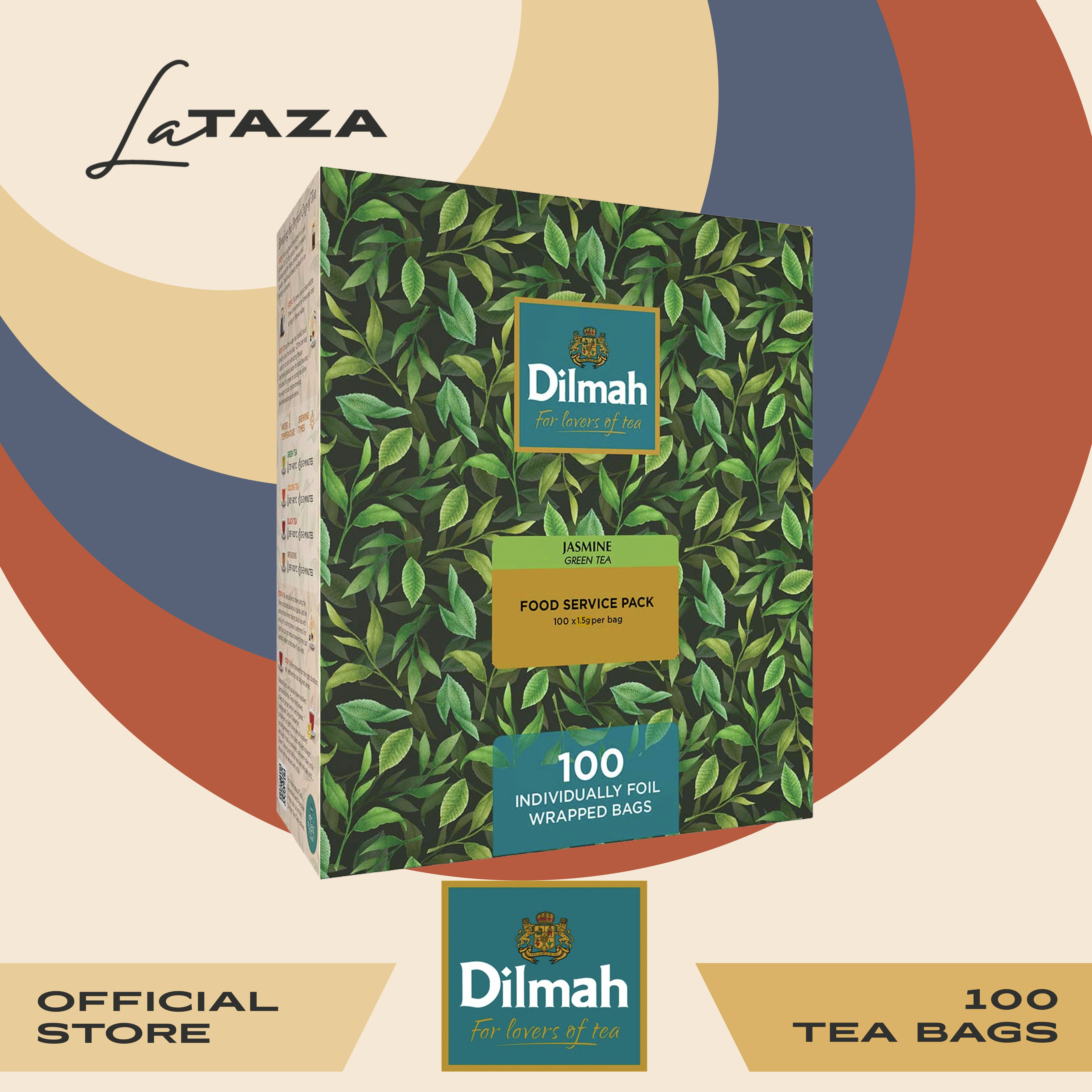Dilmah Jasmine Green Tea (100 Individually Wrapped Tea Bags) Lazada PH