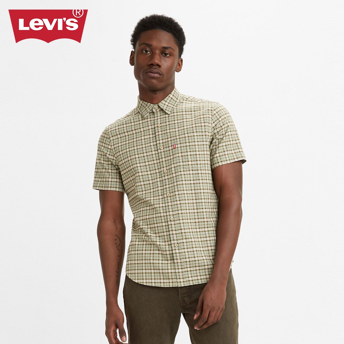 Levi's® Men's Short Sleeve Classic One Pocket Standard Fit Shirt 86627-0112  | Lazada PH