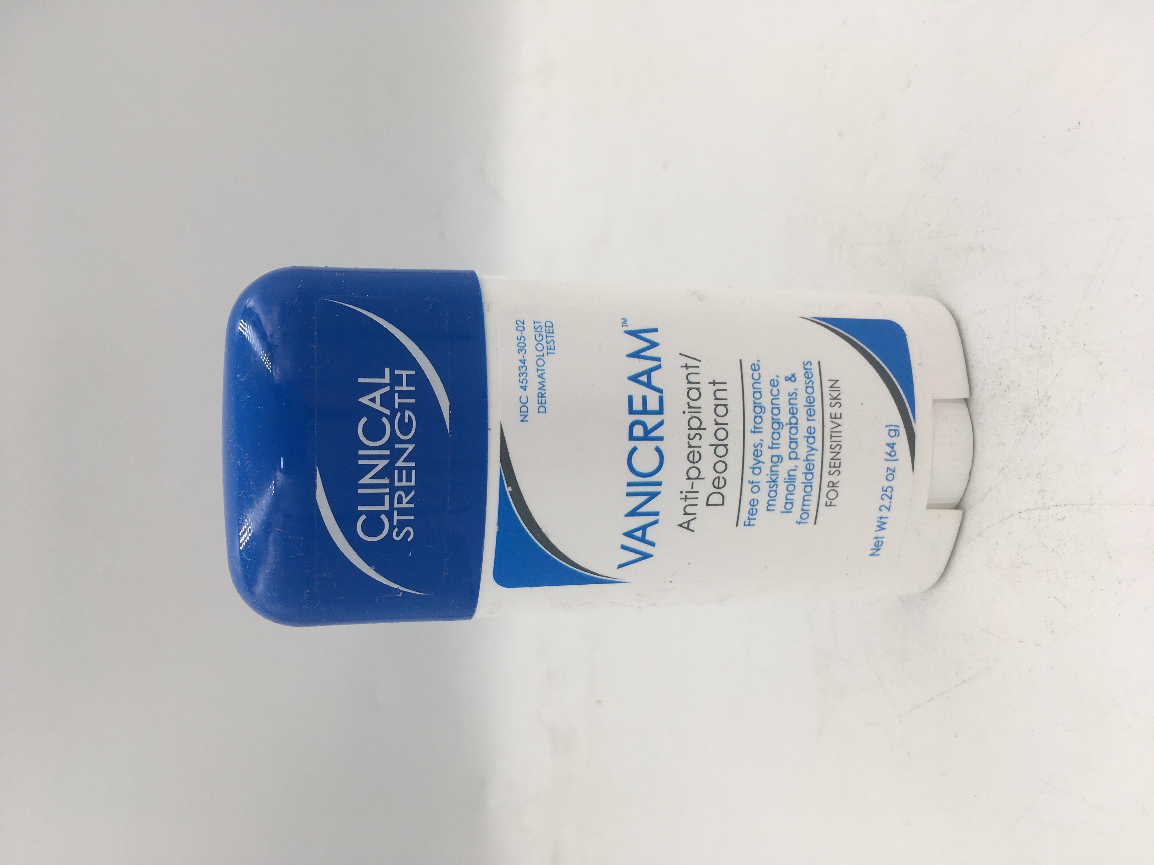 Vanicream Antiperspirant Deodorant 2.25oz (64g) Clinical Strength