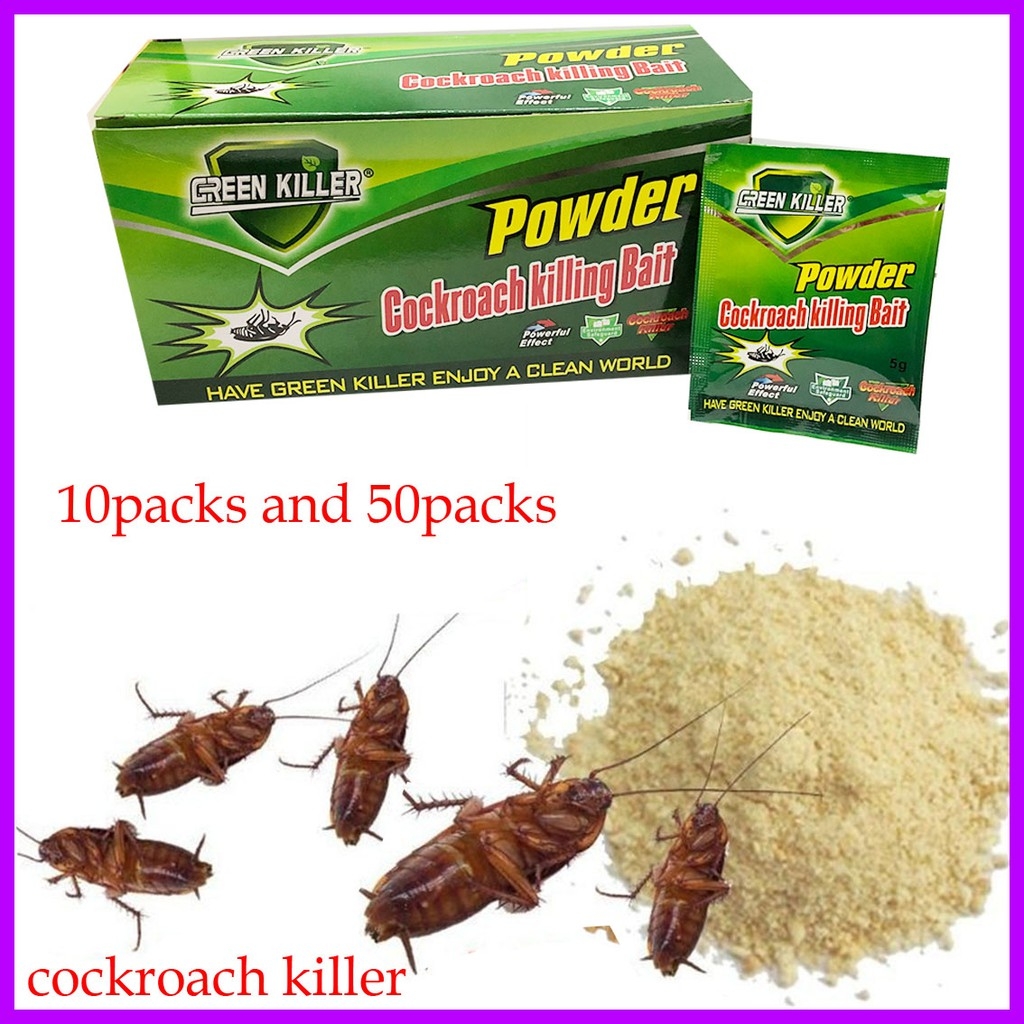 XZJJA 20Pcs Miraculous Powder Cockroach Killing Bait Insecticide Repellent Russian Cockroaches Killer Repeller Trap Pest Control 