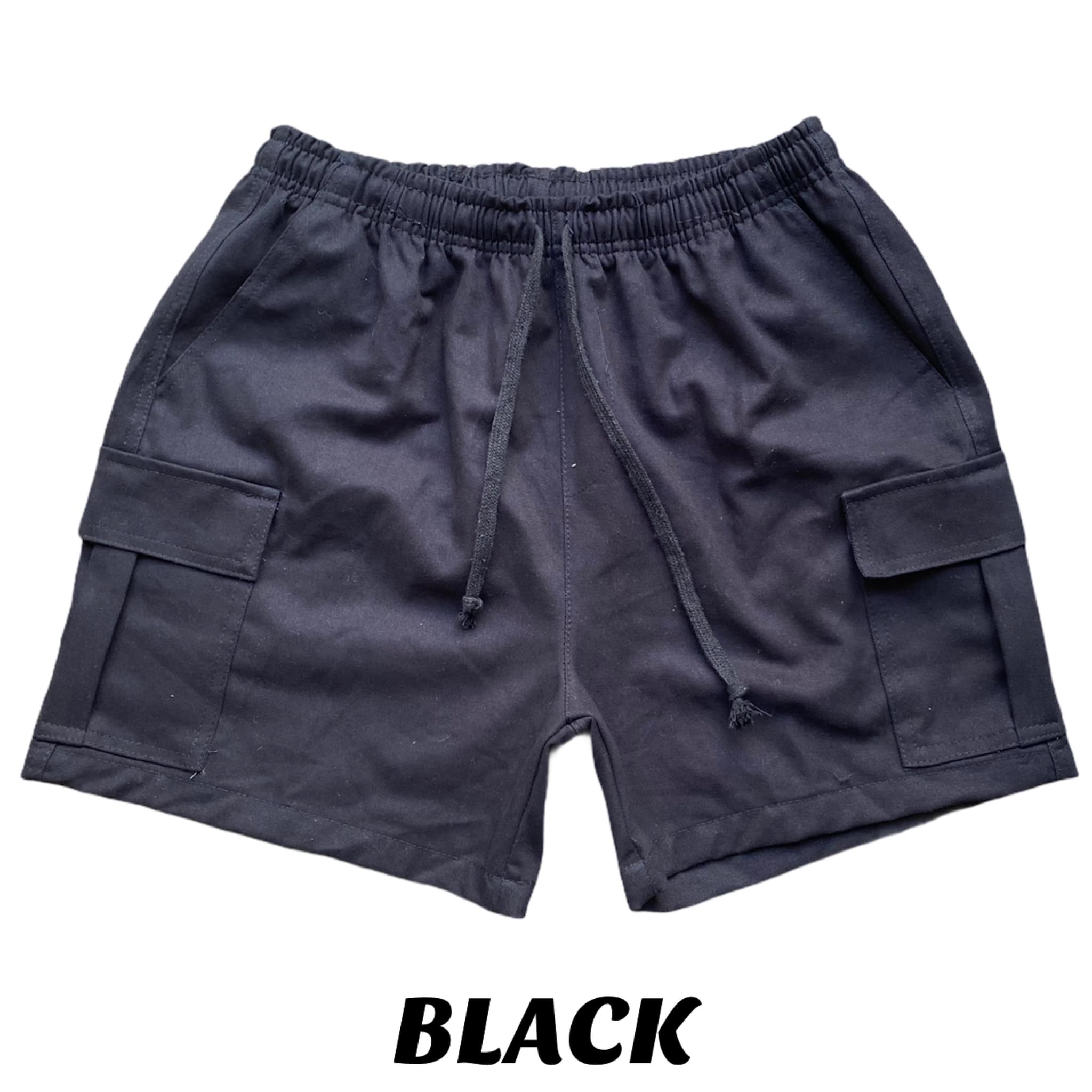 CARGO SHORT PURE COTTON TWILL FABRIC 