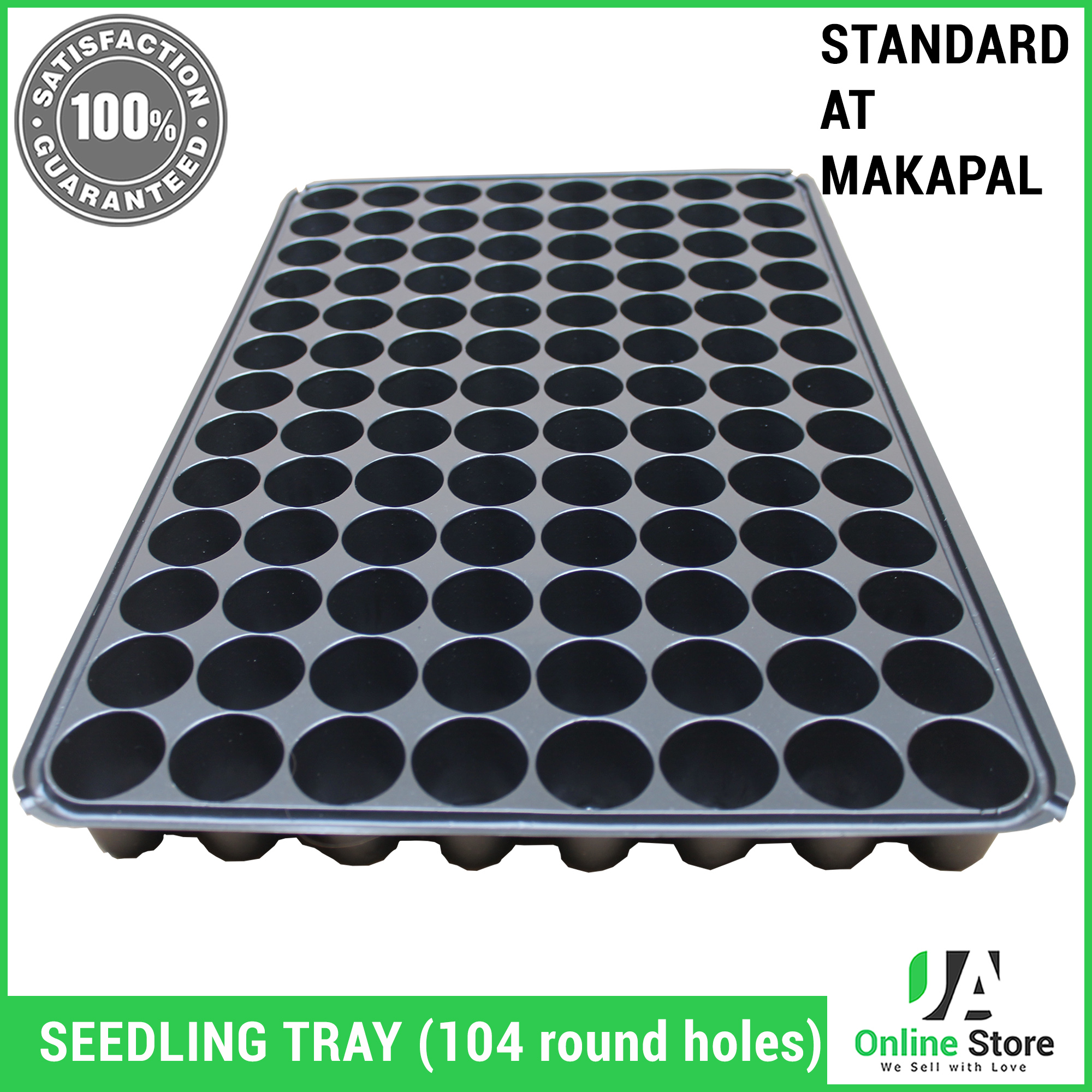 High Quality Seedling Tray 104 round holes (Black) better for backyard