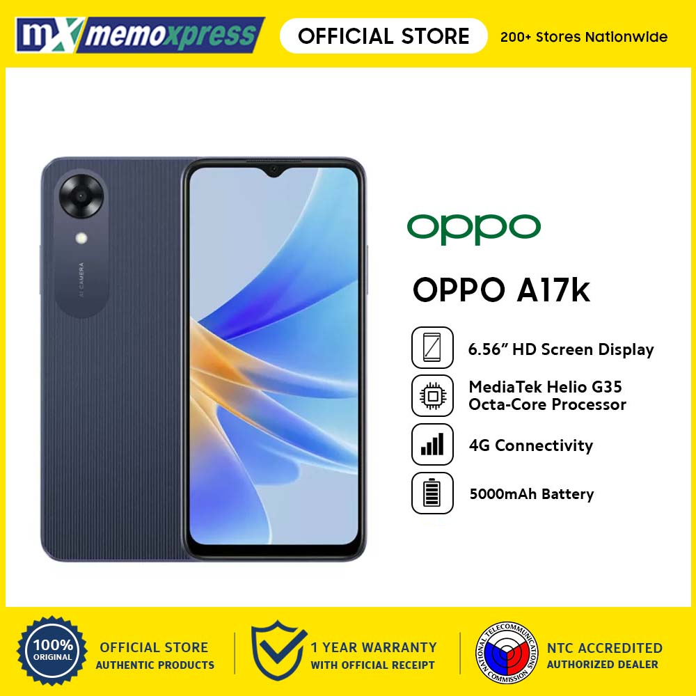 OPPO A17k 64GB ROM - 3GB RAM - Memoxpress | Lazada PH