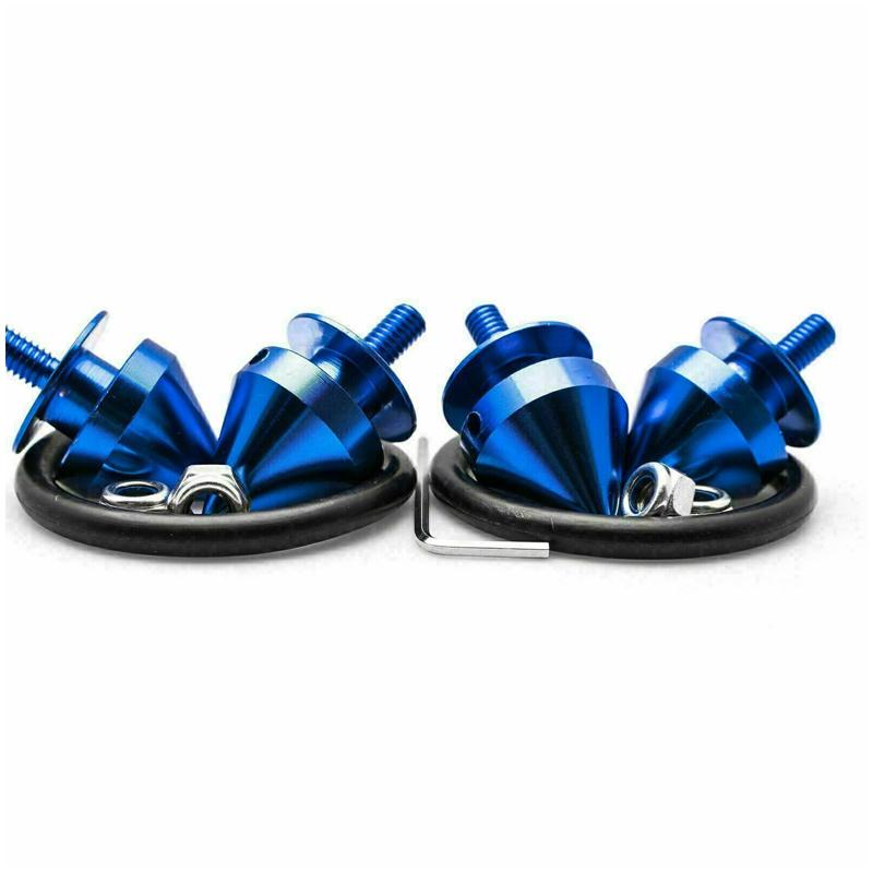 thumbnail image 2 of Black Spiked Aluminum Bumper Quick Release Fastener Kit - For Trunk Or Hatch (P12) 2 of 10