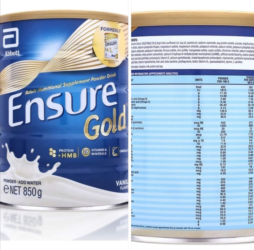 Ensure Gold Vanilla Hmb 850 Grams Lazada Ph