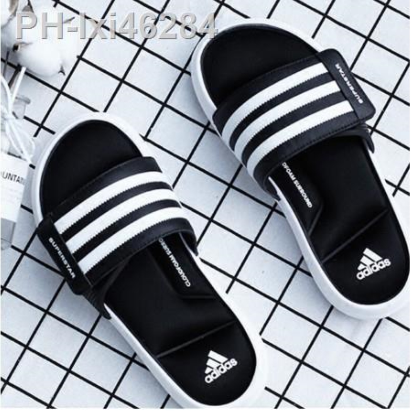 adidas velcro slides mens