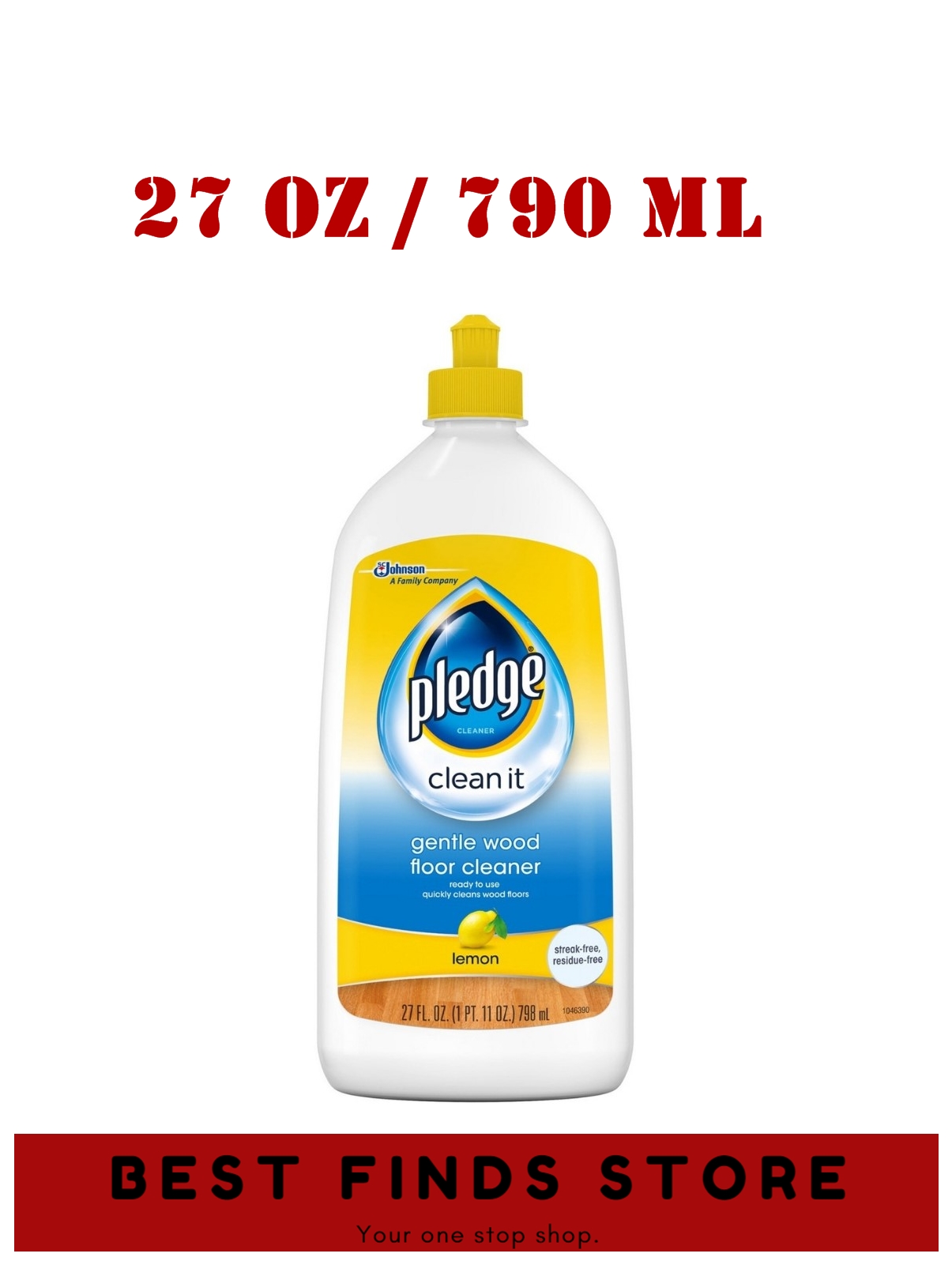 Pledge Clean It Gentle Wood Floor Cleaner, Lemon Scent 27 oz Lazada PH