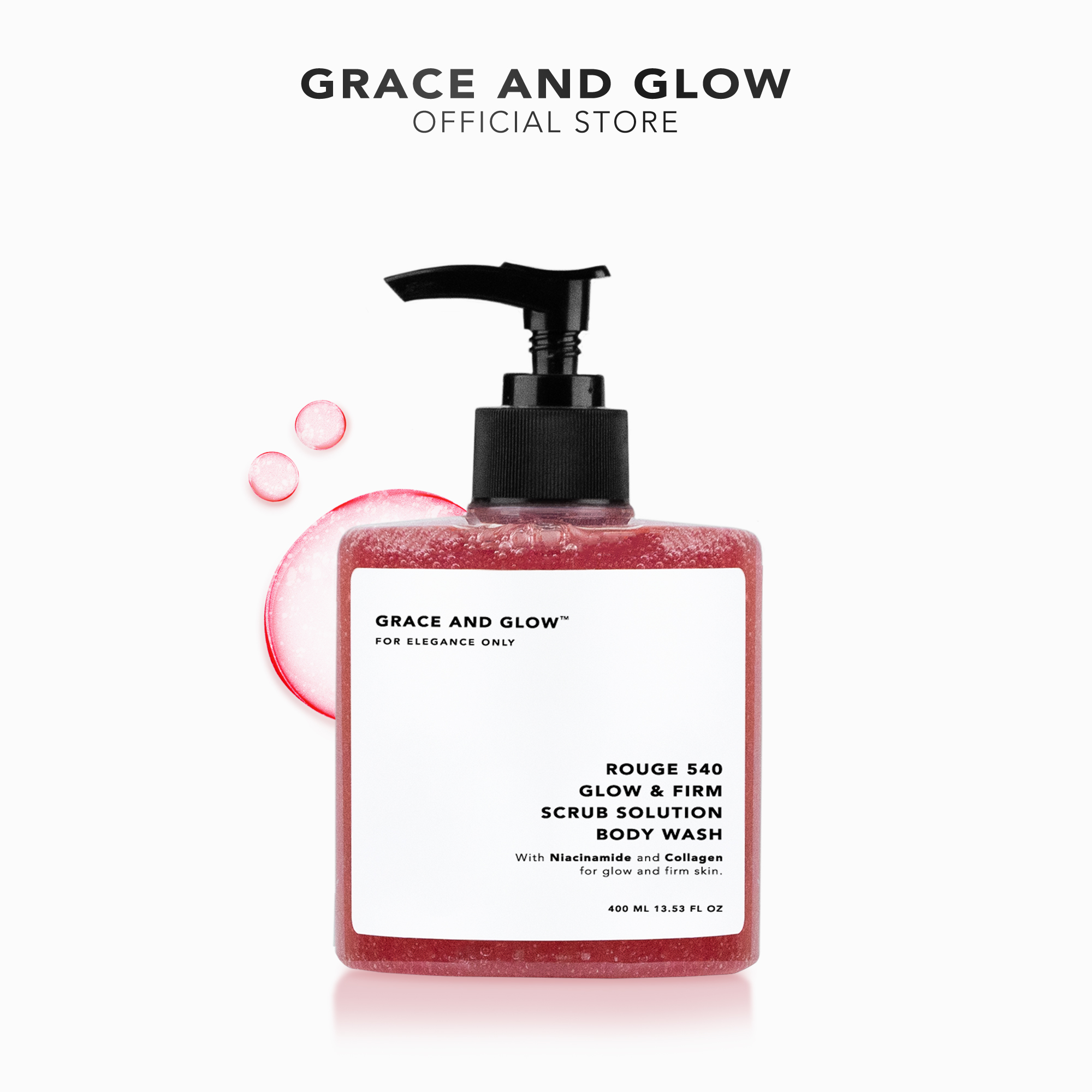 Grace And Glow Rouge 540 Scrub Solution Body Wash 400ml Lazada PH