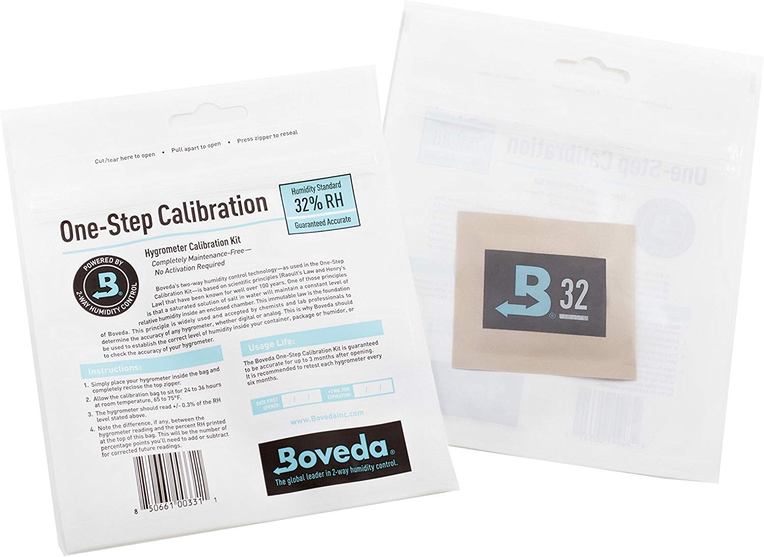 Boveda 32 LowRH OneStep Hygrometer Calibration Kit Standard Small