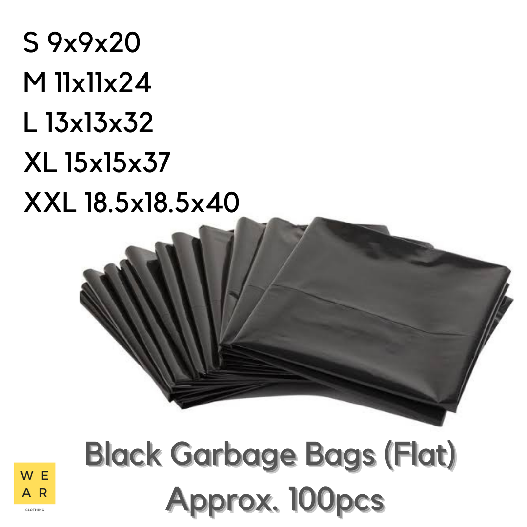 Black Garbage Bag Trash Bag 100s (S M L XL XXL) Lazada PH