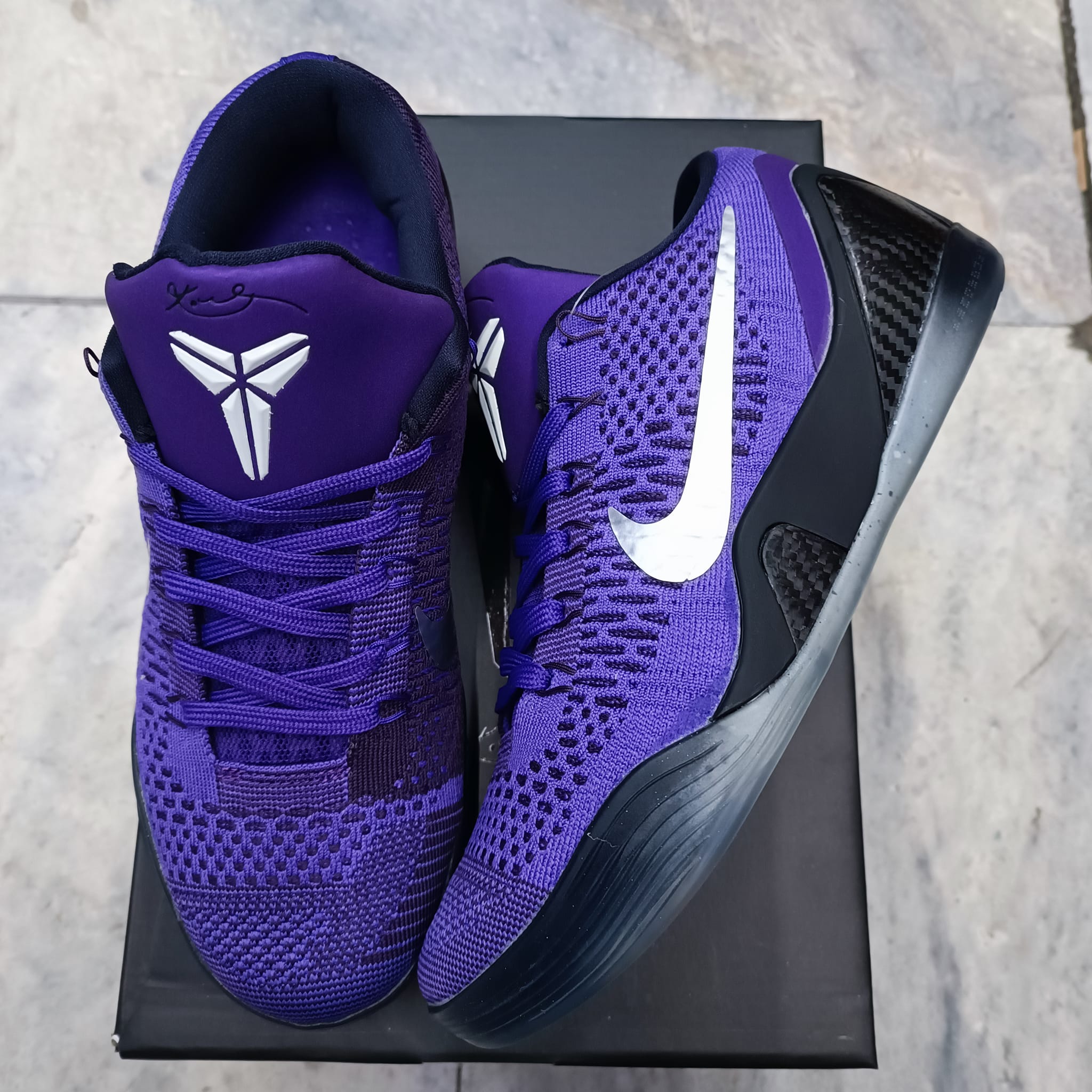 Kobe 9 Ix Elite Purple White Colorway Sports Basketball Shoes For Men High  Quality Oem | Lazada Ph