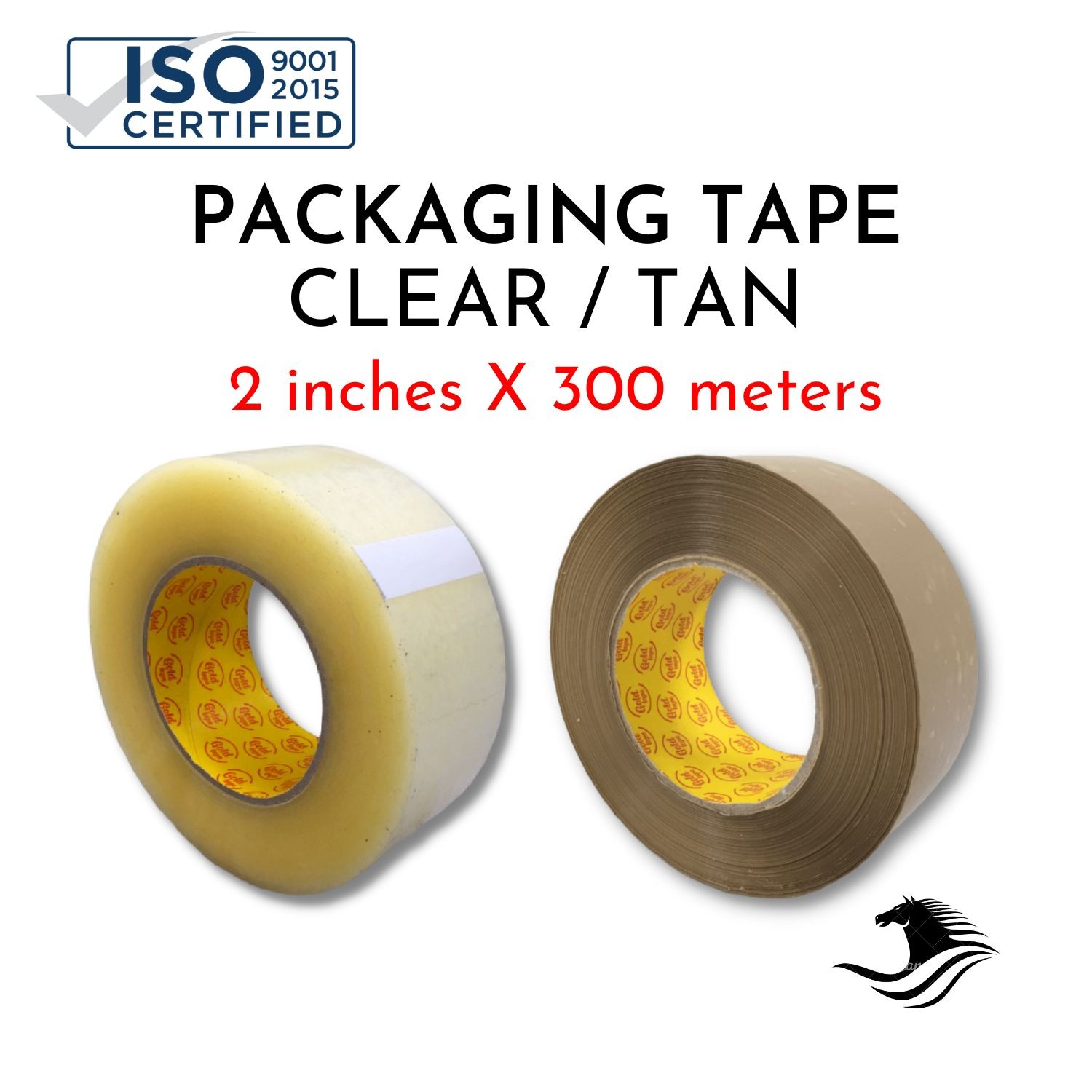 Packaging Tape 300 Meters Clear and Tan GoldTape / King Tape Brand High