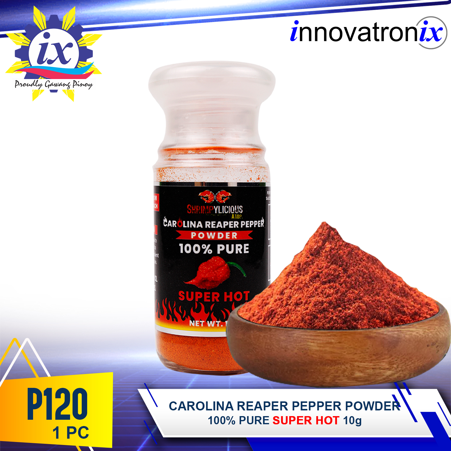 Innovatronix 1pc Carolina Reaper Pepper Powder 10g 100 Pure