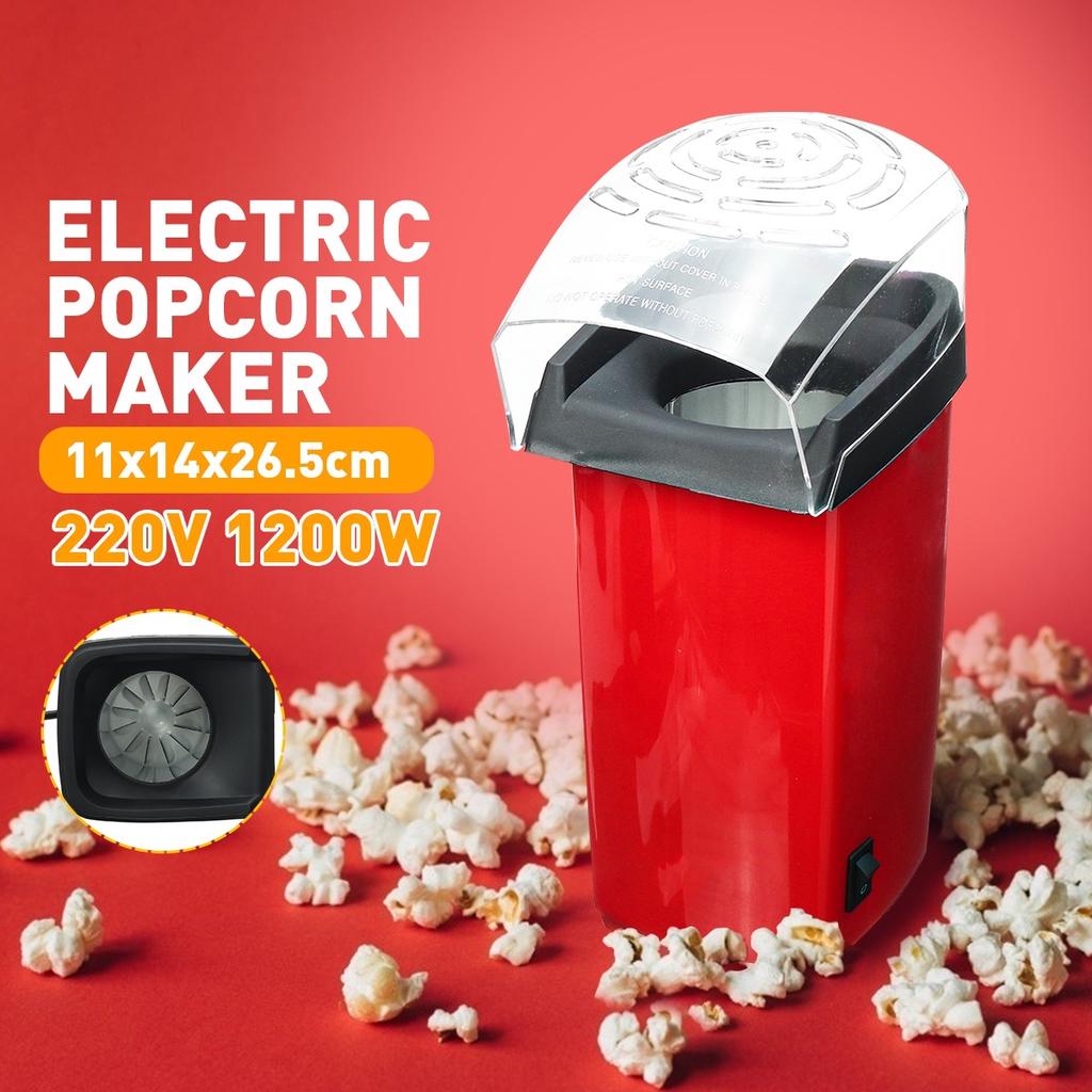 Hot Air Popcorn Maker Machine, 1200W Home Popcorn Machine, for Parties &  Kids Easy to Clean, 2-3 Minutes Fast 