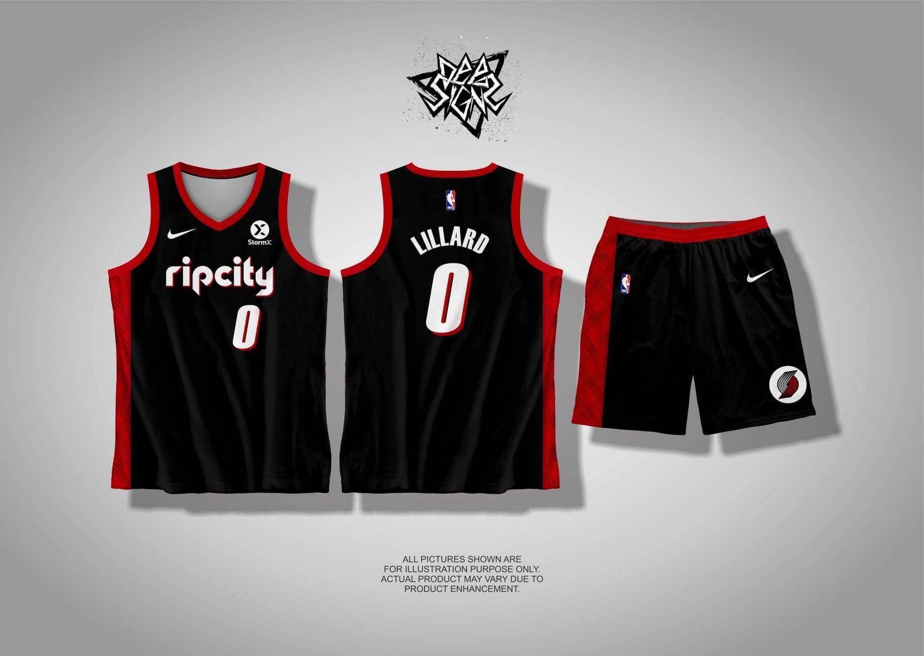 RIP CITY 01 2022 BASKETBALL JERSEY FULL SUBLIMATION HIGH QUALITY ...