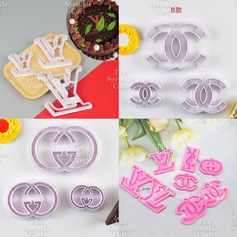 Louis Vuitton LV cookie cutter set cake decorating tool mold for