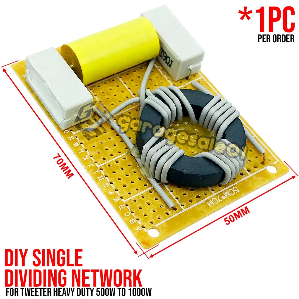 ⚡DIY Single Dividing Network for Tweeter Heavy Duty 500W to 1000W⚡ ...