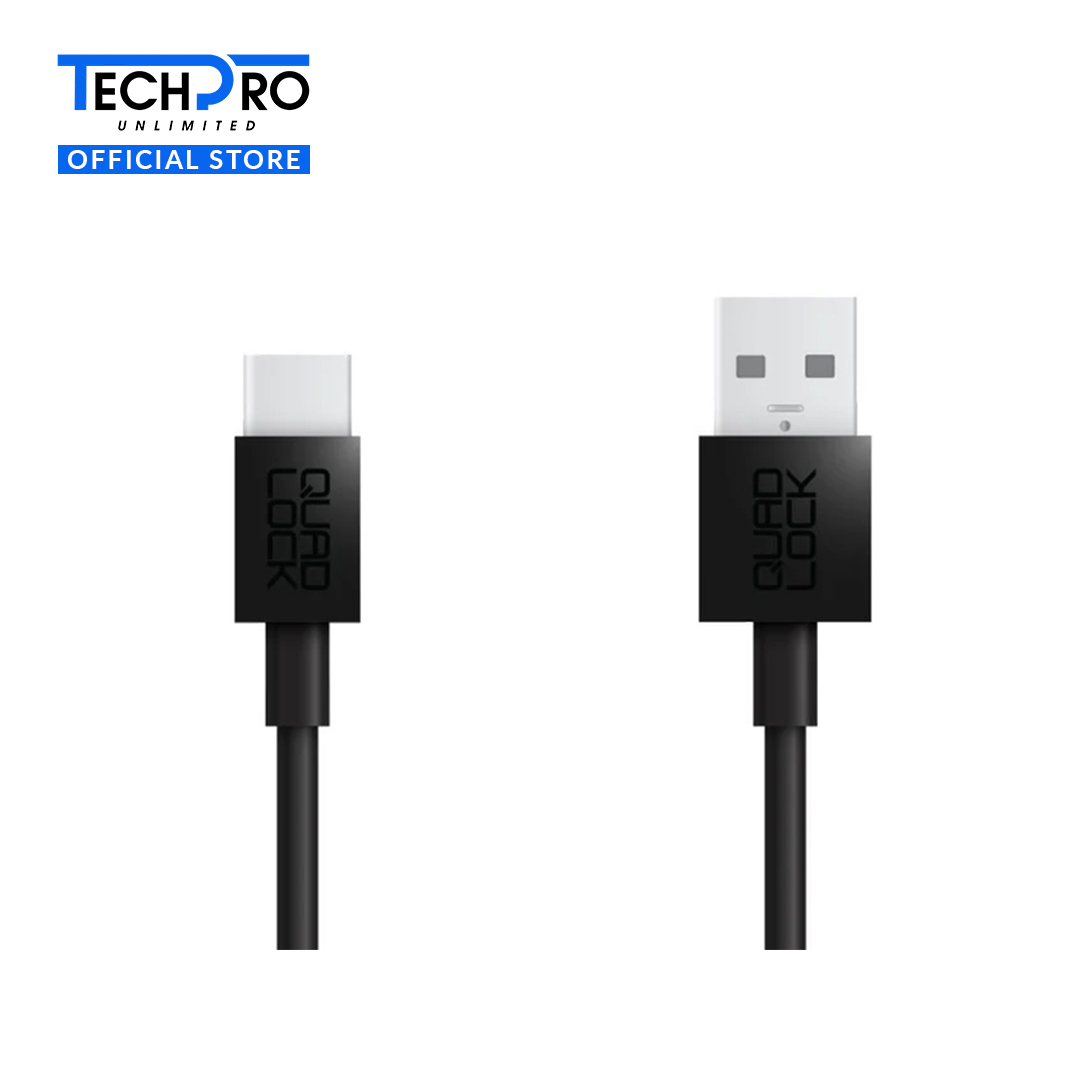 Quad Lock USBA to USBC Cable 20cm Black Lazada PH