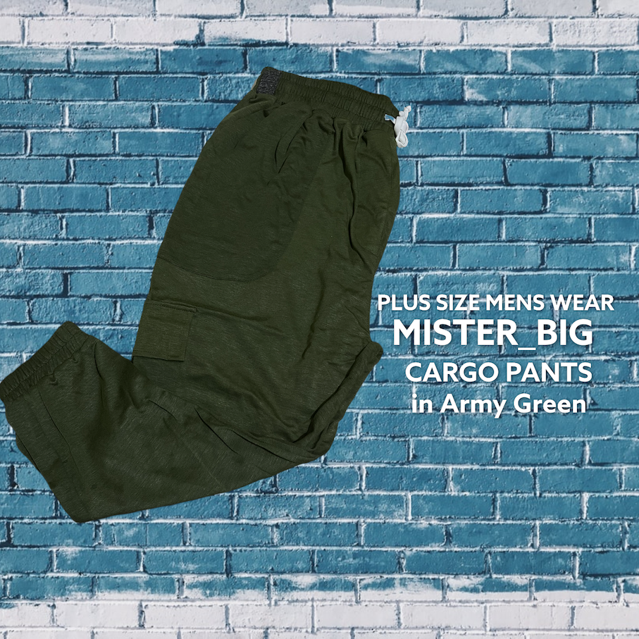 Cargo Pants Basic Plus Size Mens Wear