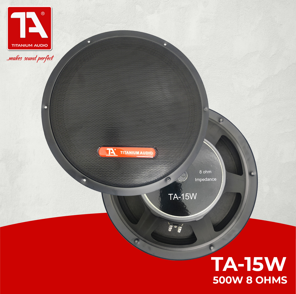 Titanium Audio TA 15W Speaker / 15 inch / 500W / Woofer Speaker ...