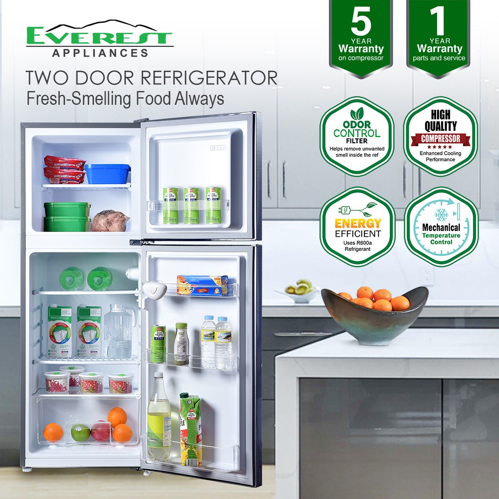 【qw9aETN3】Everest 4.9 cu. ft. Two Door Refrigerator Manual Defrost