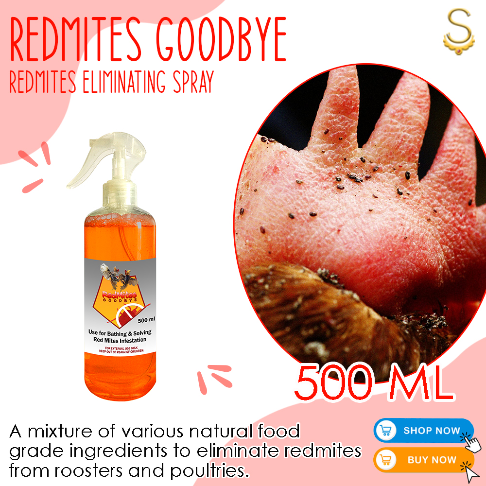 Redmites Goodbye Spray 500ml Natural Redmites Killer ( Pamatay Kuto ng