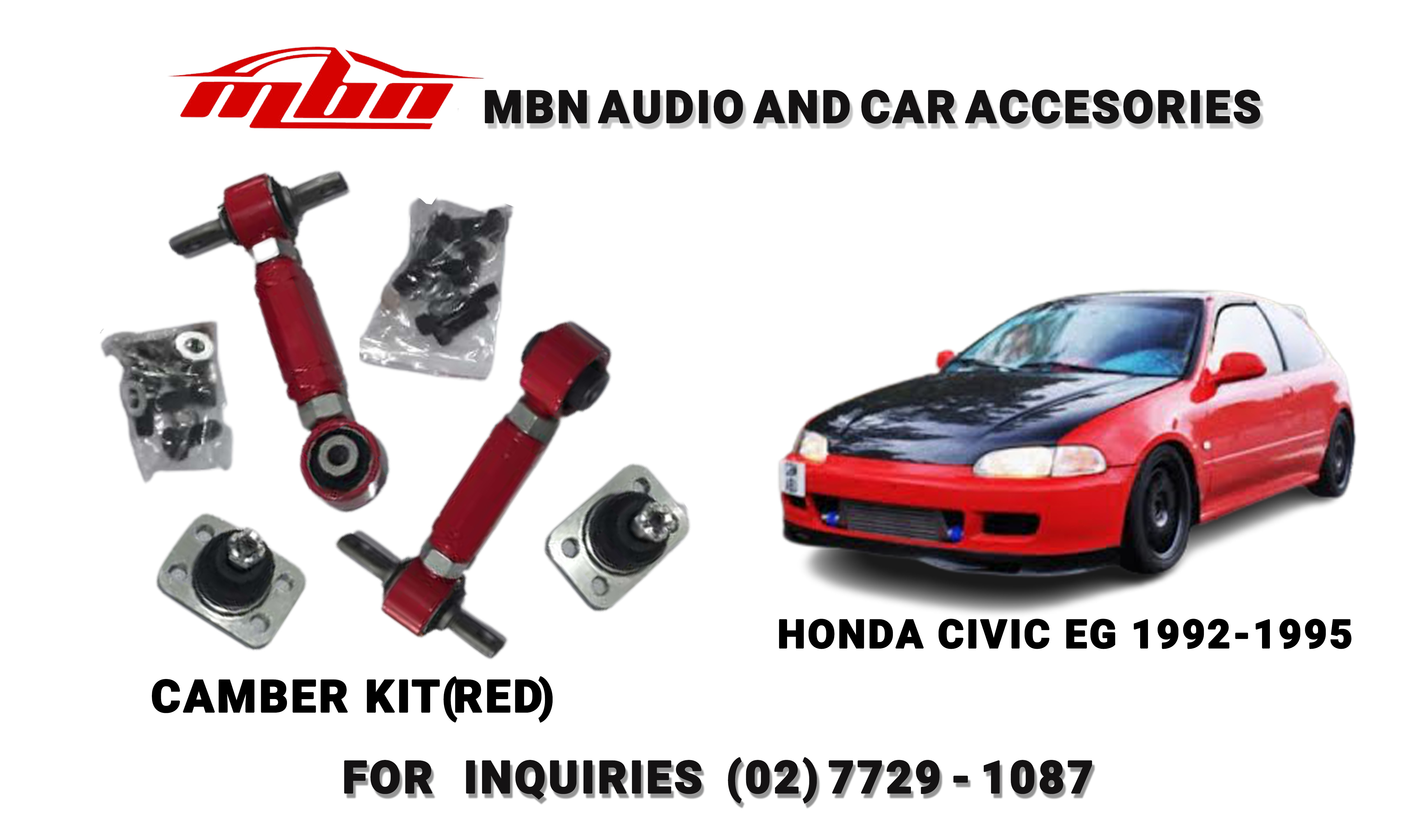 Camber Kit For Honda Civic EG 1992-1995 / EK/VTi/SIR 1996-1999