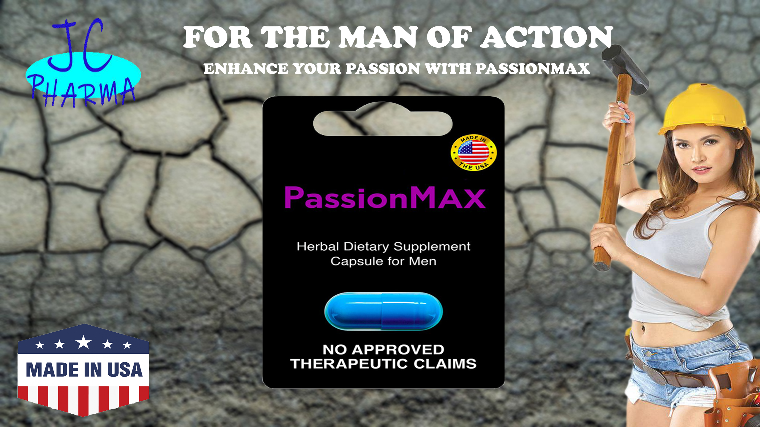 IMPORTED AUTHENTIC PASSION MAX DISCREET PACKAGING - 1 capsule (500mg ...