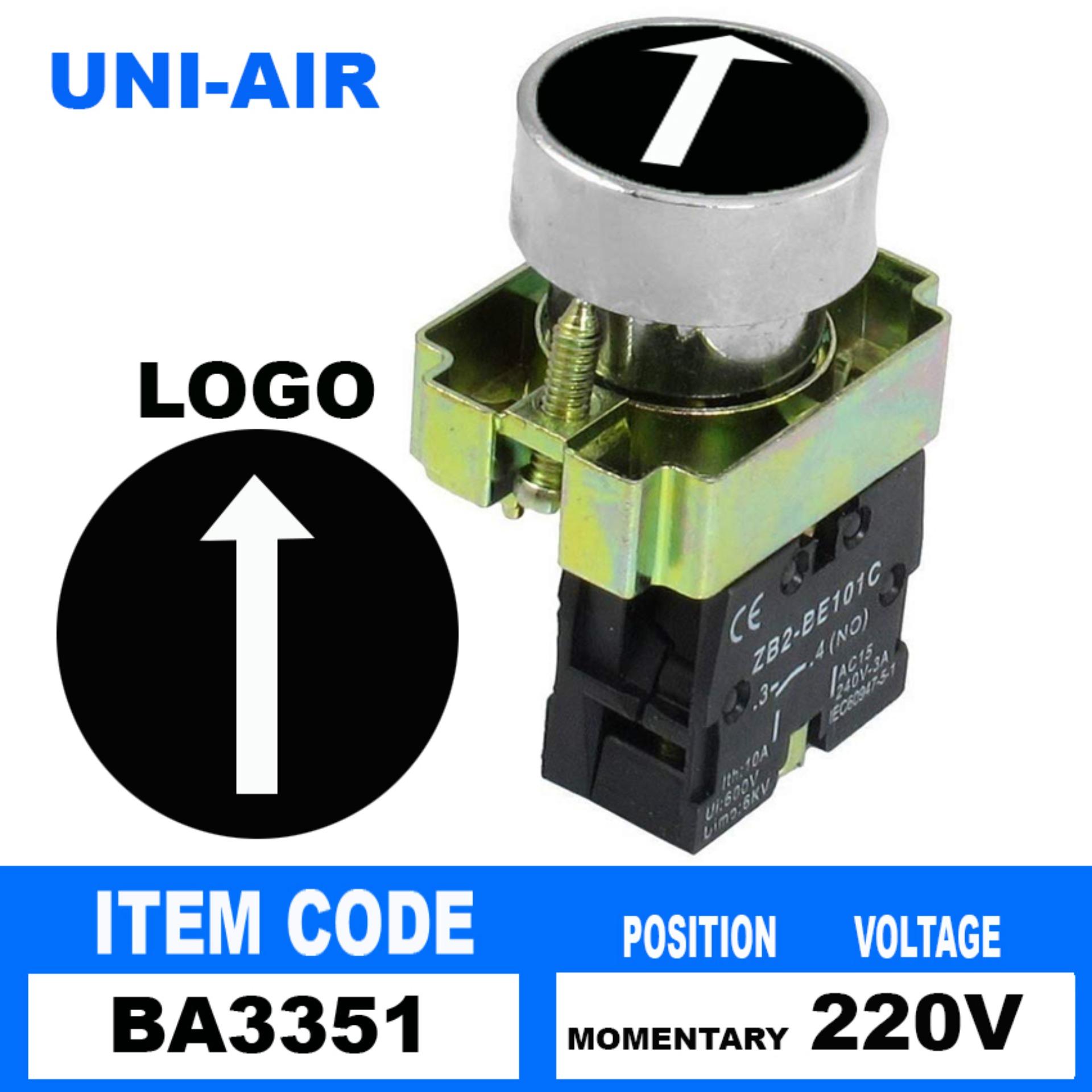 uni-air-22mm-1-no-n-o-black-arrow-logo-sign-momentary-push-button