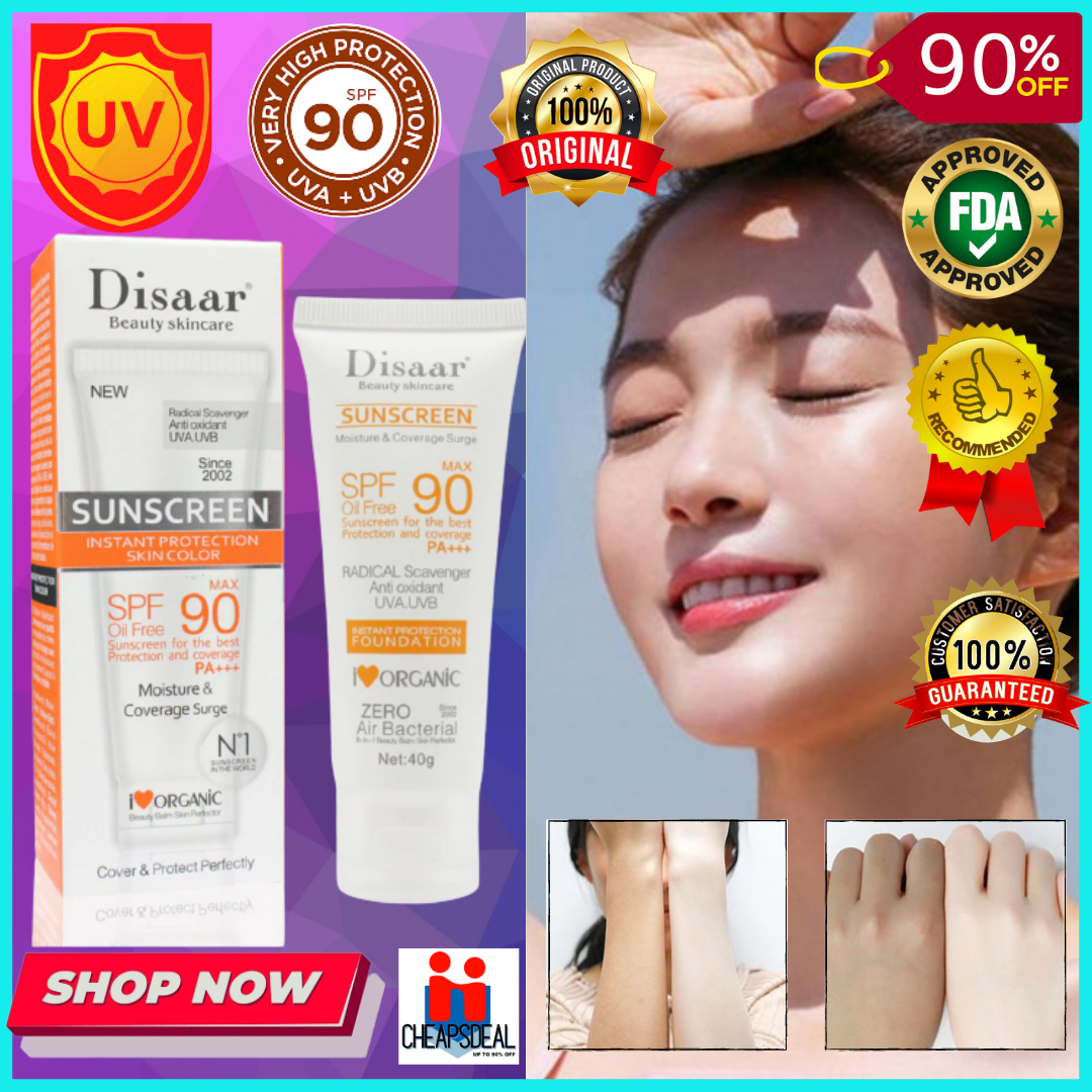 [Buy 1 Take 1] DISAAR Facial Sunscreen Cream SPF 90 PA+ Moisturizing