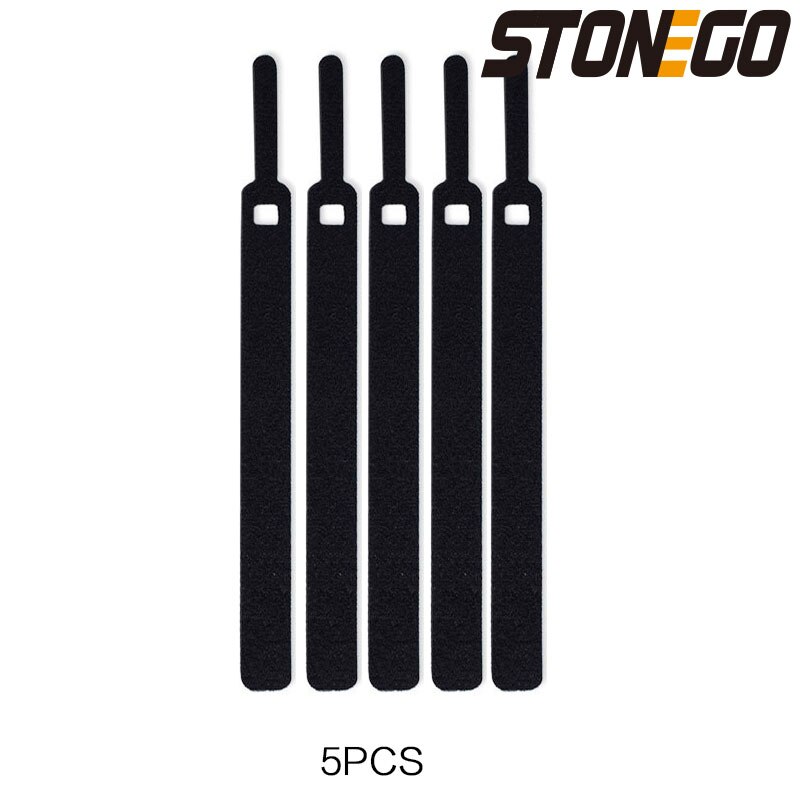 STONEGO 5/20/50PCS Releasable Cable Ties Plastics Colored Reusable