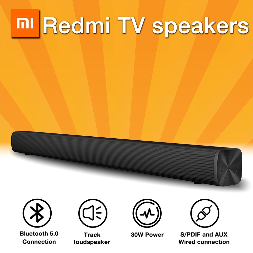 Jiditech TV Speaker Soundbar With Microphone Bluetooth 5.0 Connection