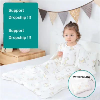 New arrival infant kid sleeping bag wrap with a free baby pillow toddler baby sleeping bag newborn sleep sack for baby