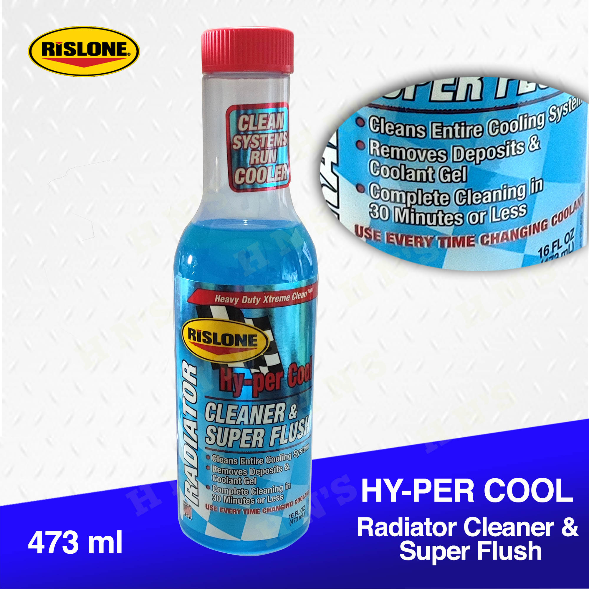  Rislone Hy-per Cool Radiator Cleaner and Super Flush