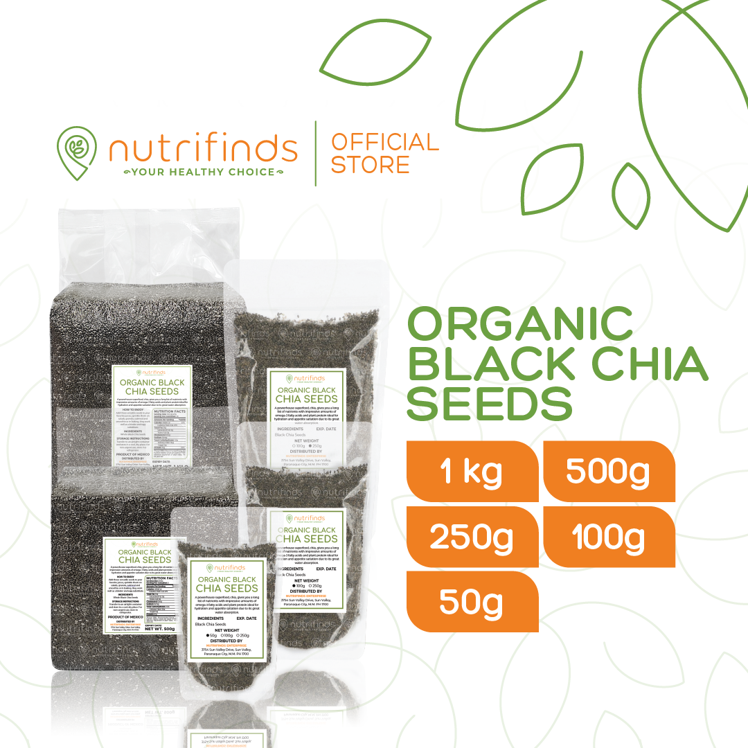 Nutrifinds® Organic Black Chia Seeds Lazada Ph 0311